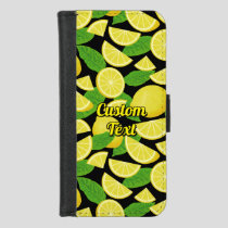 Lemon Background iPhone 8/7 Wallet Case