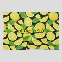 Lemon Background Kitchen Towel