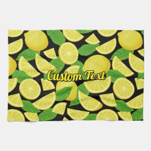 Lemon Background Kitchen Towel