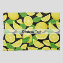 Lemon Background Kitchen Towel