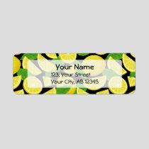 Lemon Background Label