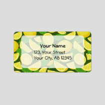 Lemon Background Label