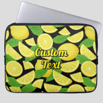 Lemon Background Laptop Sleeve