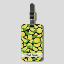 Lemon Background Luggage Tag