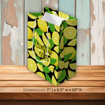 Lemon Background Medium Gift Bag