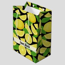 Lemon Background Medium Gift Bag