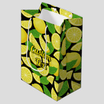 Lemon Background Medium Gift Bag