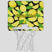 Lemon Background Mini Basketball Hoop