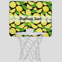 Lemon Background Mini Basketball Hoop