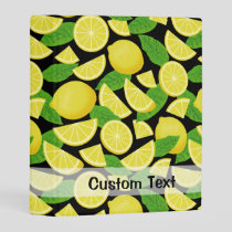 Lemon Background Mini Binder