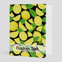 Lemon Background Mini Binder