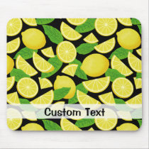 Lemon Background Mouse Pad