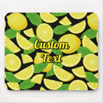 Lemon Background Mouse Pad