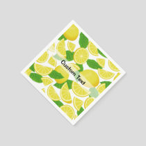 Lemon Background Napkins