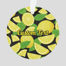 Lemon Background Ornament