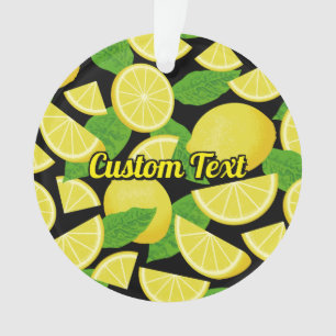 Lemon Background Ornament