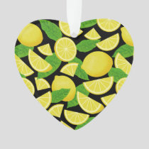 Lemon Background Ornament