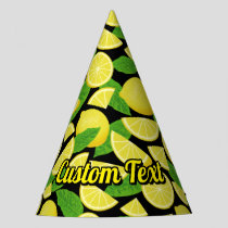 Lemon Background Party Hat
