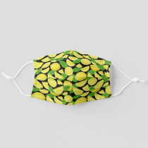 Lemon Background Pattern Adult Cloth Face Mask