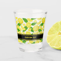 Lemon Background Pattern Shot Glass