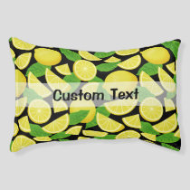 Lemon Background Pet Bed