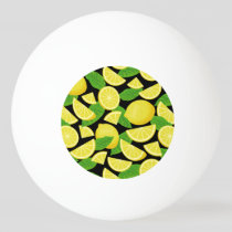 Lemon Background Ping Pong Ball