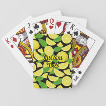 Lemon Background Poker Cards