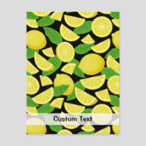 Lemon Background Postcard