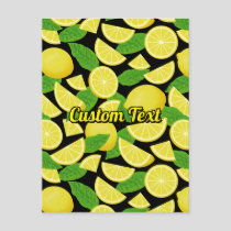 Lemon Background Postcard