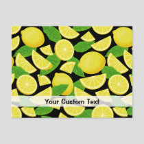 Lemon Background Postcard