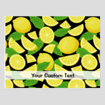 Lemon Background Postcard