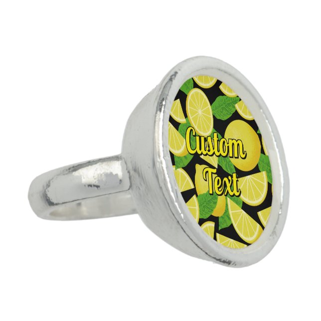 Lemon Background Ring (Side)