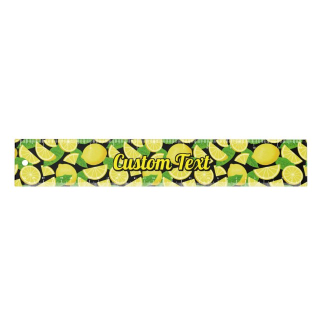 Lemon Background Ruler (Front)