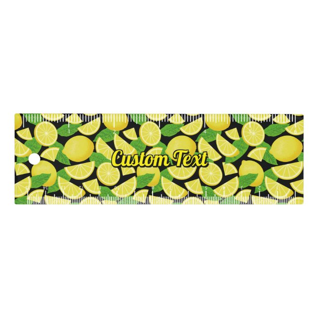 Lemon Background Ruler (Front)