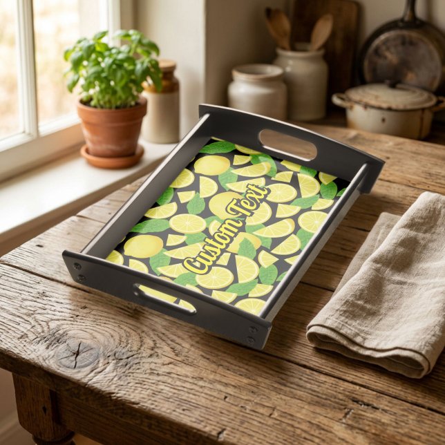 Lemon Background Serving Tray (Creator Uploaded)