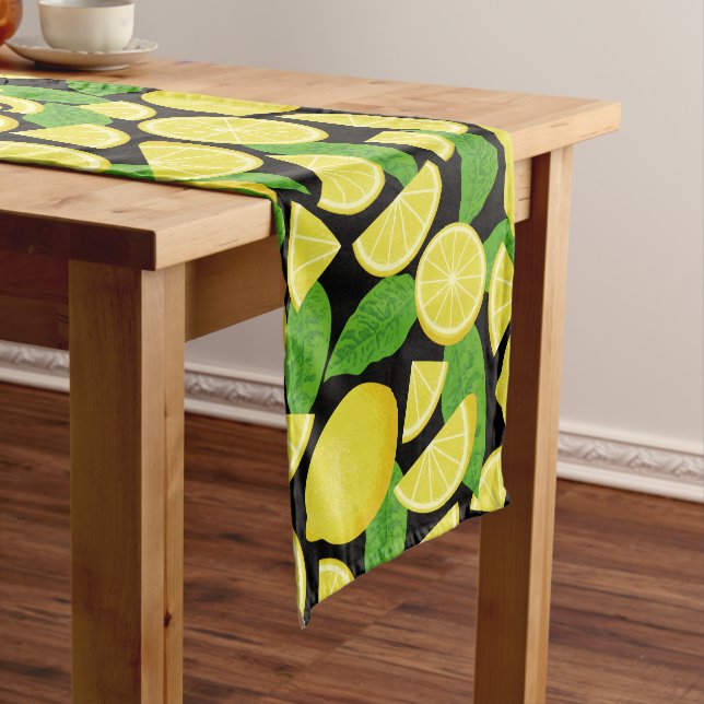Lemon Background Short Table Runner (In Situ)
