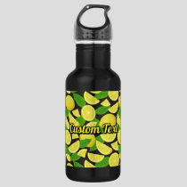 Lemon Background Stainless Steel Water Bottle