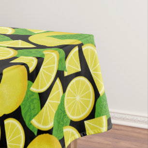 Lemon Background Tablecloth