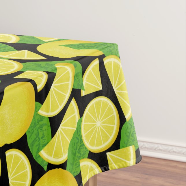 Lemon Background Tablecloth (In Situ)
