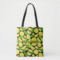 Lemon Background Tote Bag