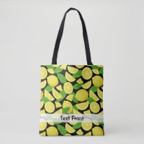 Lemon Background Tote Bag
