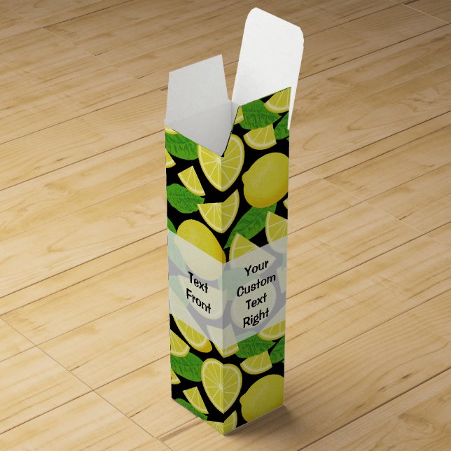 Lemon Background Wine Box (Opened)