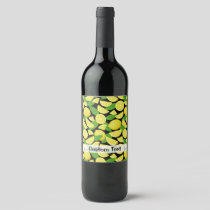 Lemon Background Wine Label