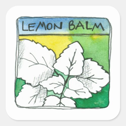 Lemon Balm Tea Herbs For Sale Label