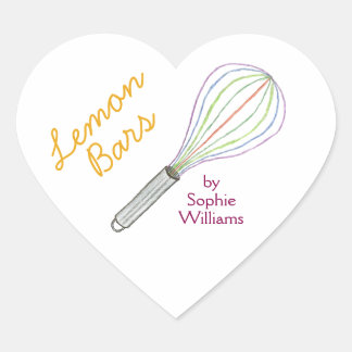 Lemon bar baking stickers / made with love