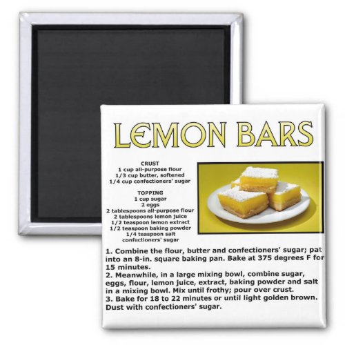 Lemon Bars Magnet