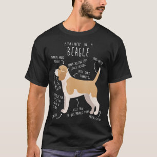 Lemon Beagle Dog Anatomy Cute Pet Dog Mom Dog Dad T-Shirt