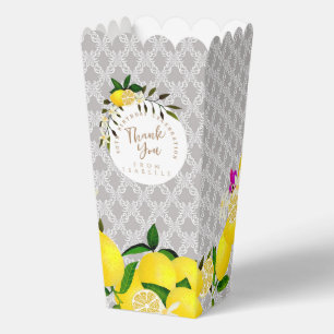 Lemon Birthday Favor Boxes