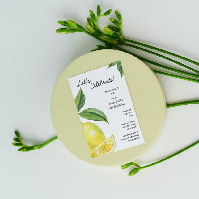 Lemon Birthday Invitation (Creator Uploaded)
