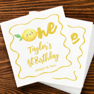 Lemon Birthday Napkins